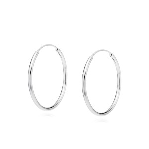 Cercei rotunzi argint Ø18 mm x 1,5 mm Creole DiAmanti KSZ1518ER-DIA (Argint 925‰ 1 g.)